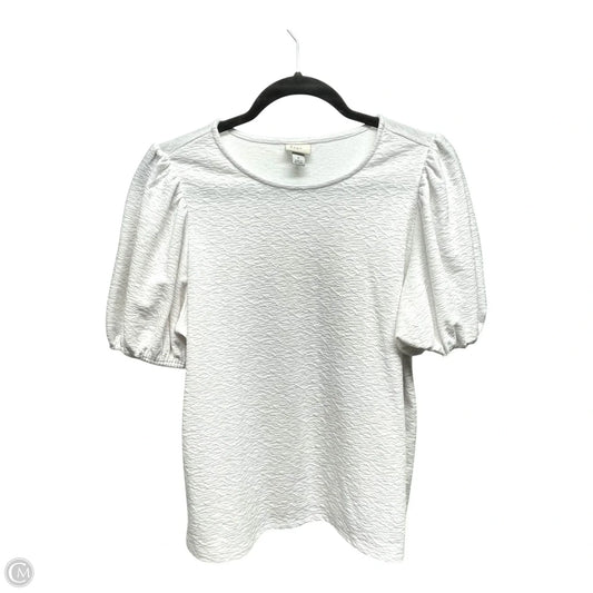 Top Short Sleeve By A New Day In White, Size: S
