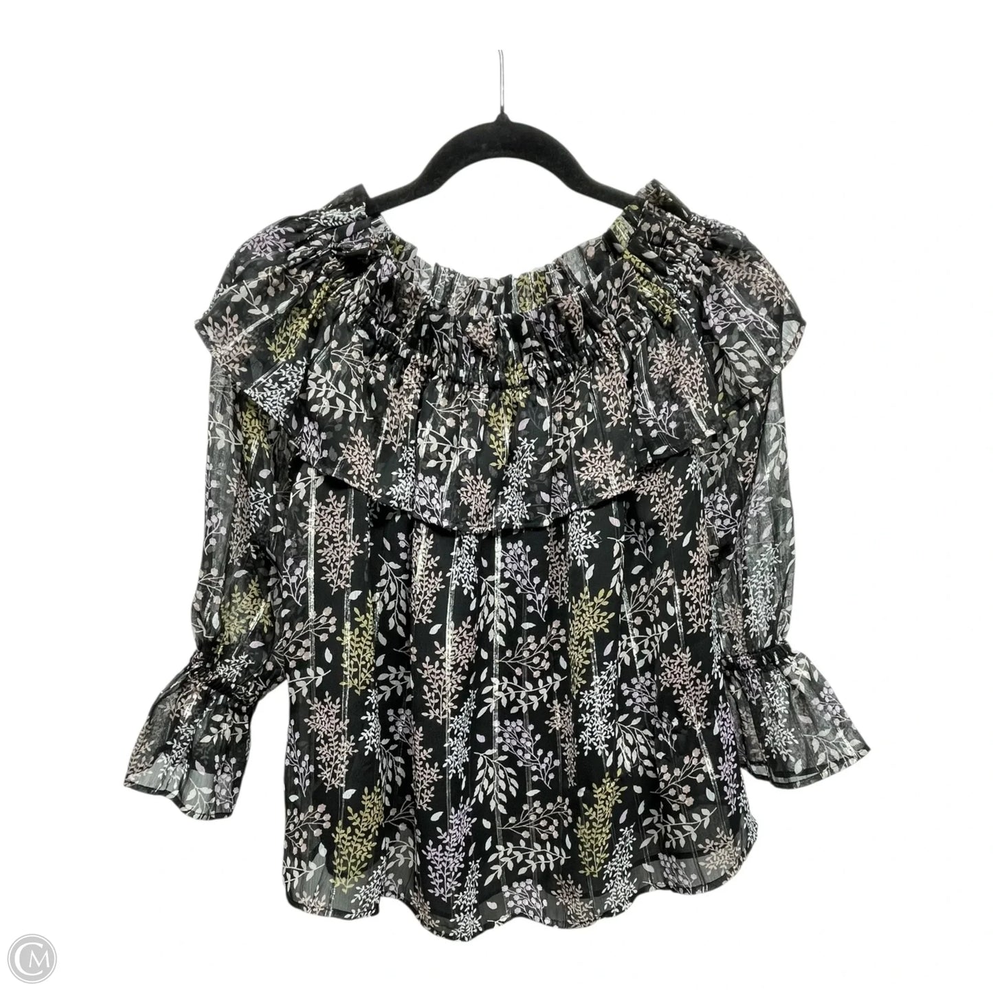 Top Long Sleeve By Loft In Multi-colored, Size: Xs