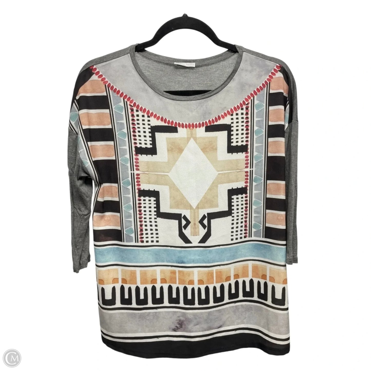 Top 3/4 Sleeve By Zara In Multi-colored, Size: S