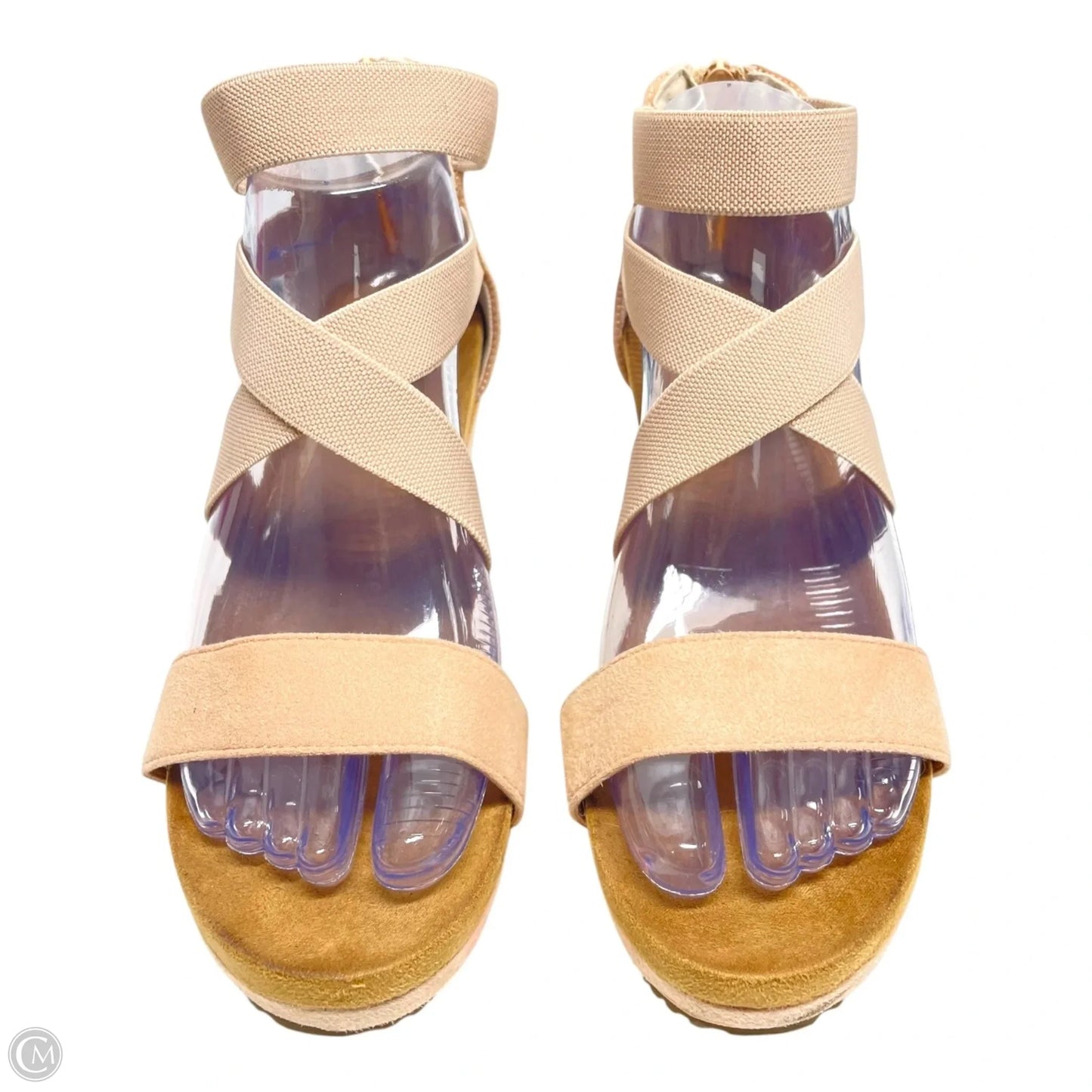 Sandals Heels Wedge By Dream Pairs In Pink, Size: 7