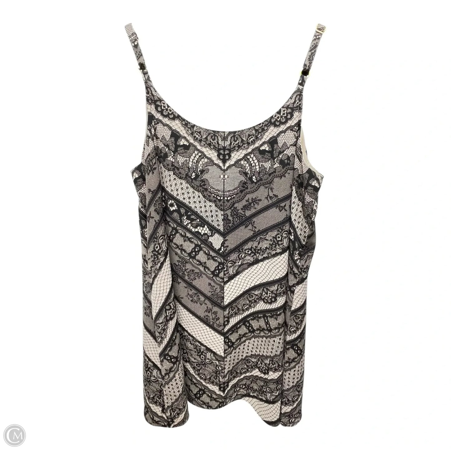 Top Cami By Cabi In Black & Cream, Size: L