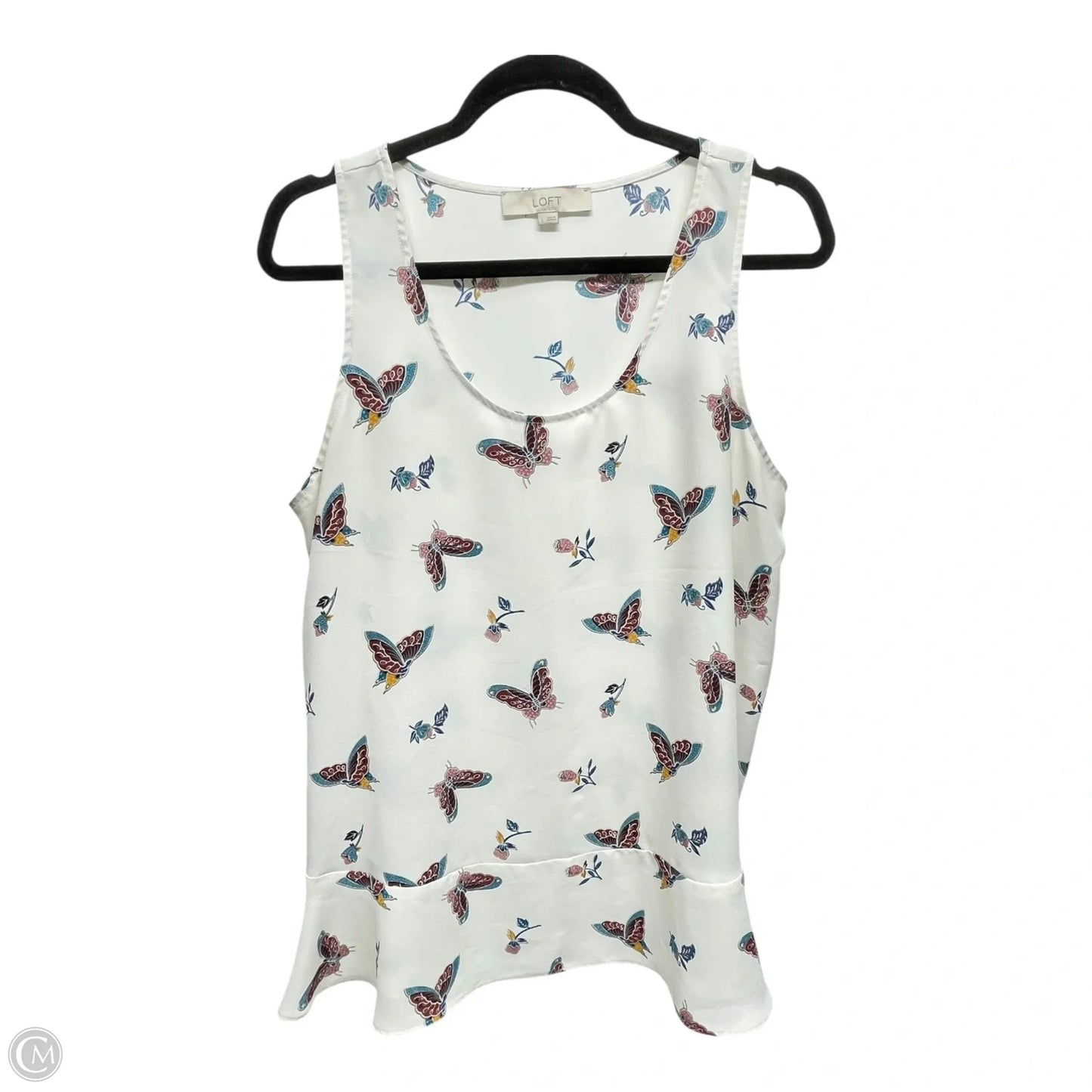 Top Sleeveless By Loft In Multi-colored, Size: L