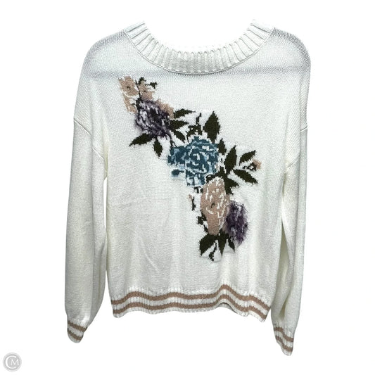 Sweater By Abound In White, Size: Xxs