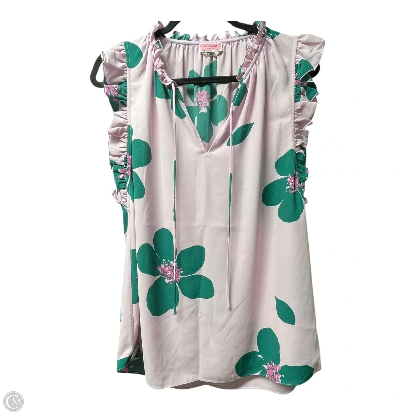 Top Short Sleeve Designer By Kate Spade In Multi-colored, Size: L