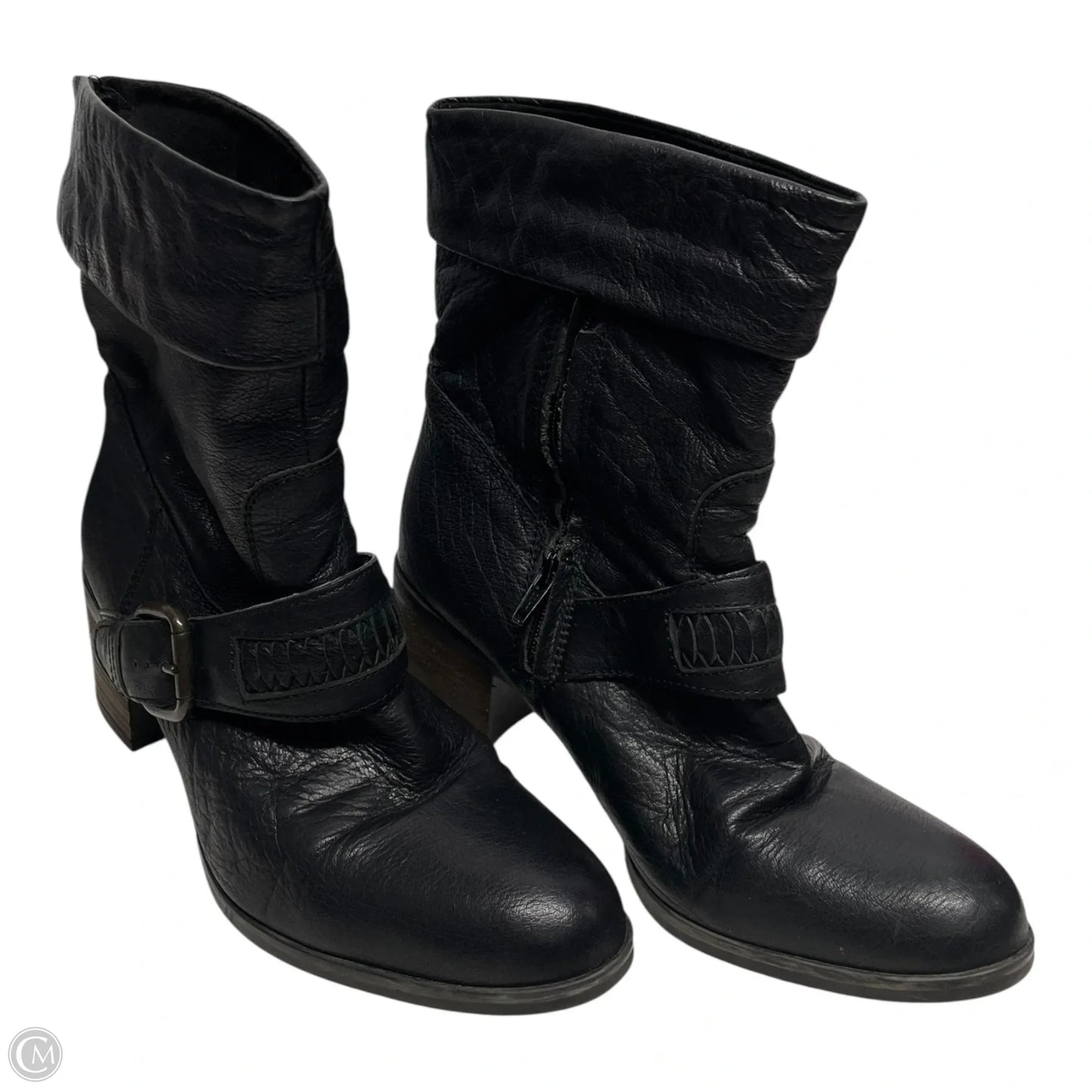 Boots Mid-calf Heels By Clarks In Black, Size: 5.5