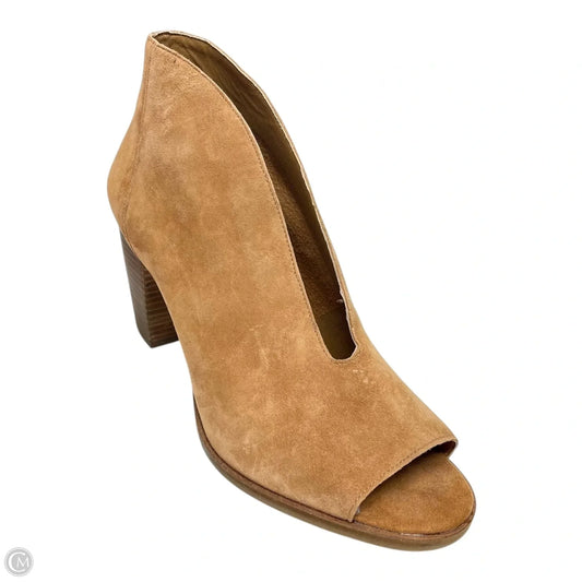 Boots Ankle Heels By Lucky Brand In Brown, Size: 10