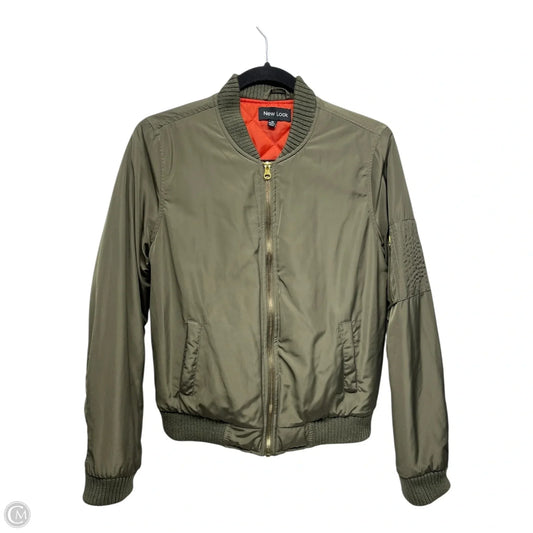 Jacket Puffer & Quilted By New Look In Green & Orange, Size: M