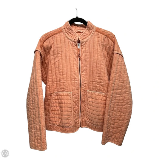 Jacket Puffer & Quilted By Gap In Orange, Size: L