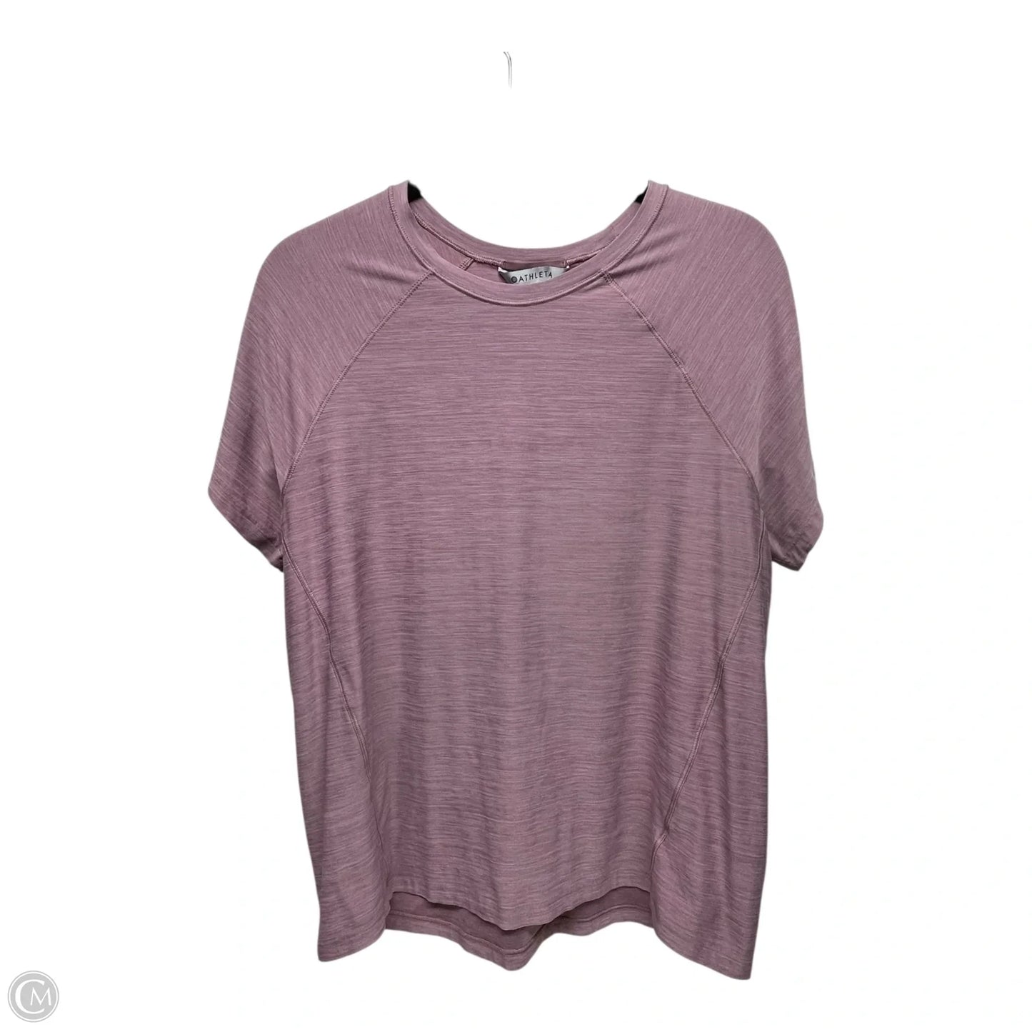 Athletic Top Short Sleeve By Athleta In Mauve, Size: L