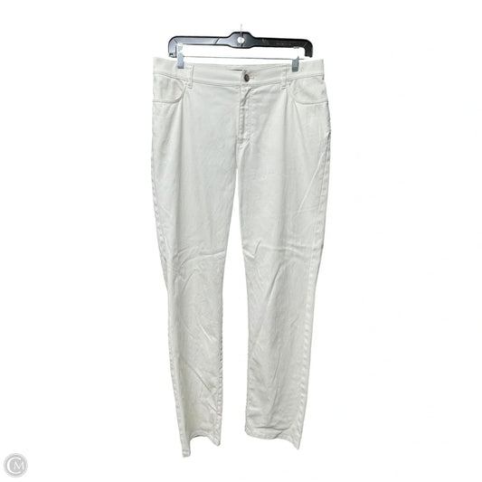 Pants Designer By Lafayette 148 In Ivory, Size: 10