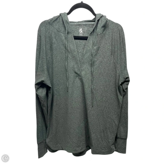 Sweatshirt Hoodie By Lou And Grey In Green, Size: L