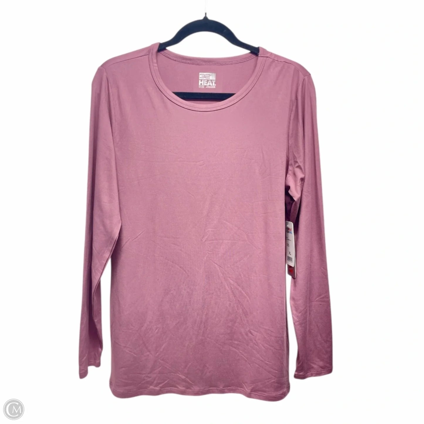 Athletic Top Long Sleeve Crewneck By 32 Degrees In Mauve, Size: Xl