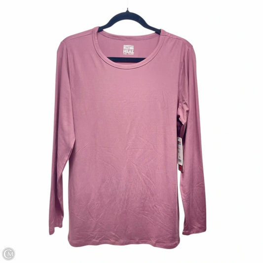 Athletic Top Long Sleeve Crewneck By 32 Degrees In Mauve, Size: Xl