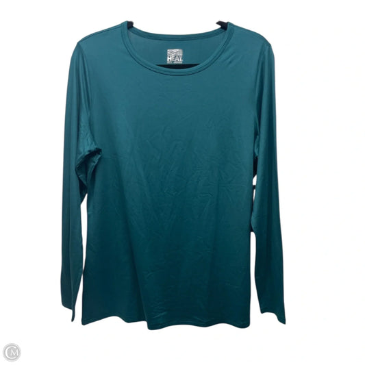Athletic Top Long Sleeve Crewneck By 32 Degrees In Teal, Size: Xl