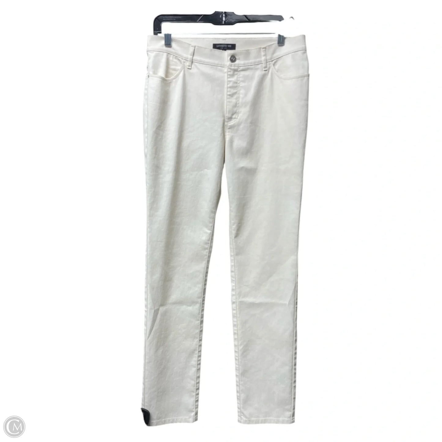 Pants Designer By Lafayette 148 In Ivory, Size: 8