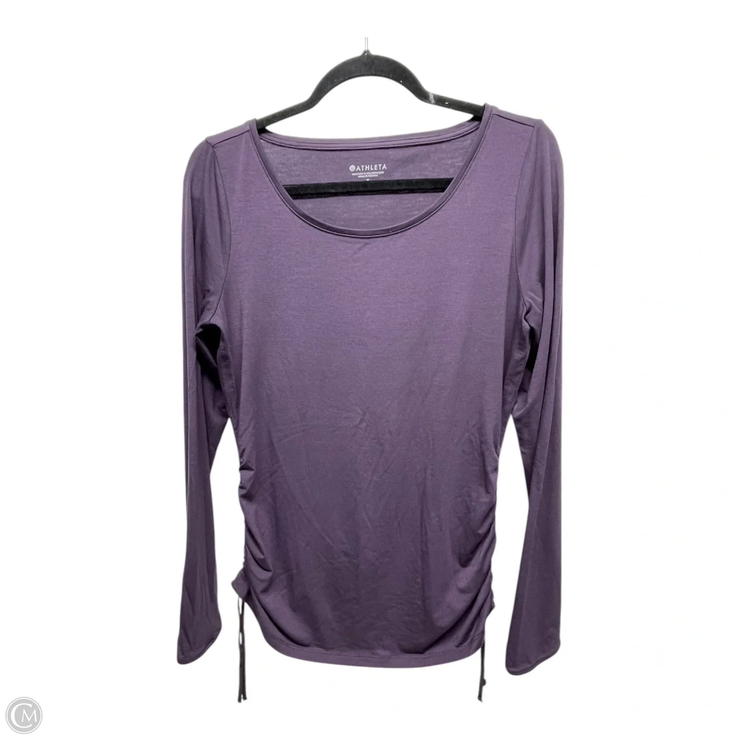 Athletic Top Long Sleeve Crewneck By Athleta In Purple, Size: S