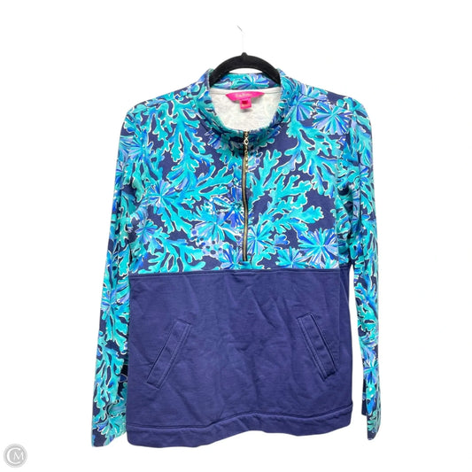 Sweatshirt Designer By Lilly Pulitzer In Blue & Green, Size: M