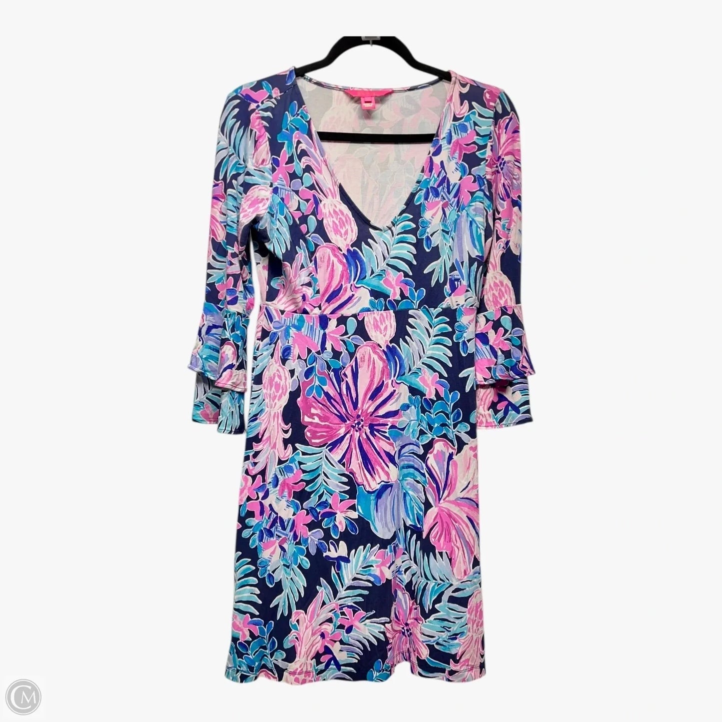 Dress Designer By Lilly Pulitzer In Blue & Purple, Size: M