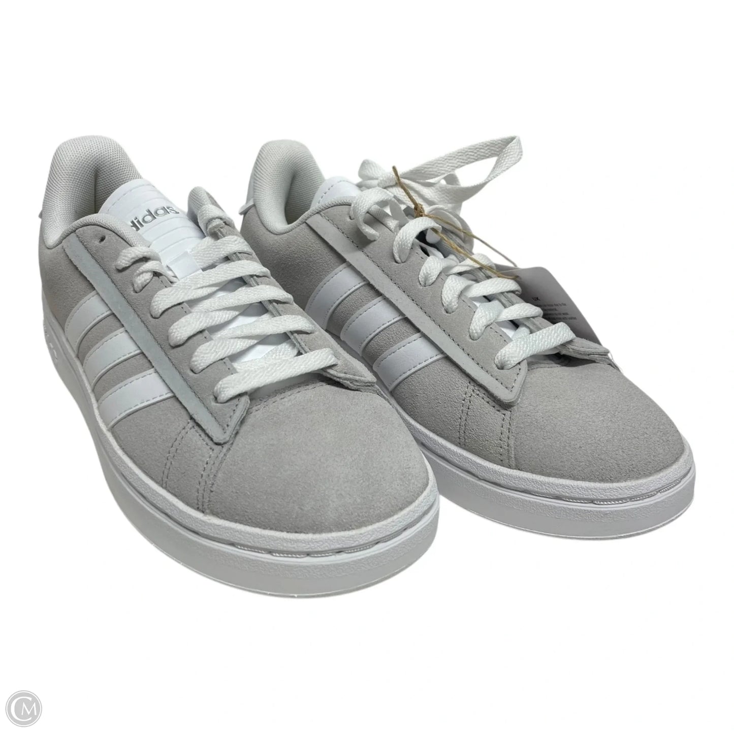 Shoes Sneakers By Adidas In Grey & White, Size: 6.5