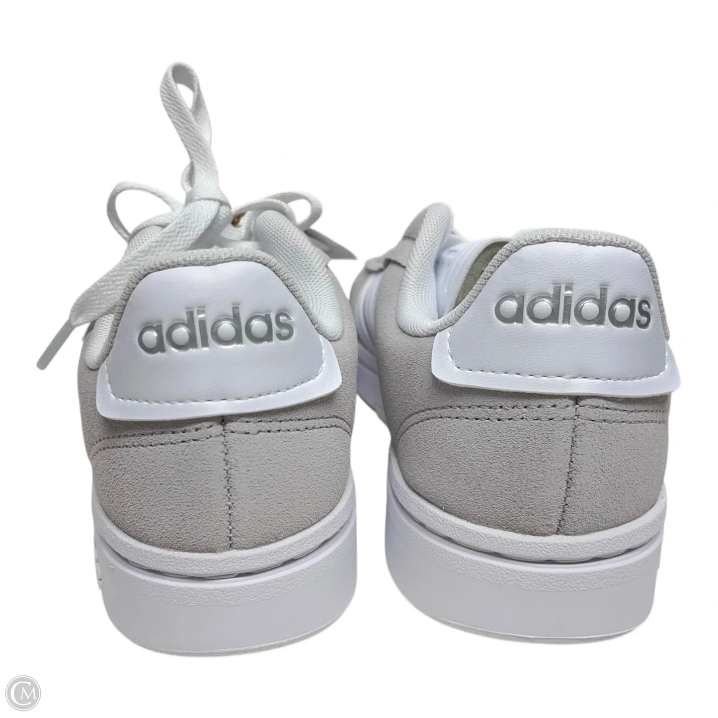 Shoes Sneakers By Adidas In Grey & White, Size: 6.5