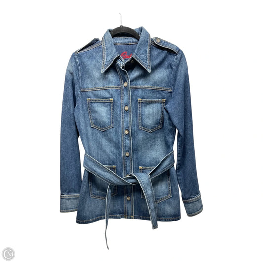 Jacket Denim By Blue Cult In Blue Denim, Size: L