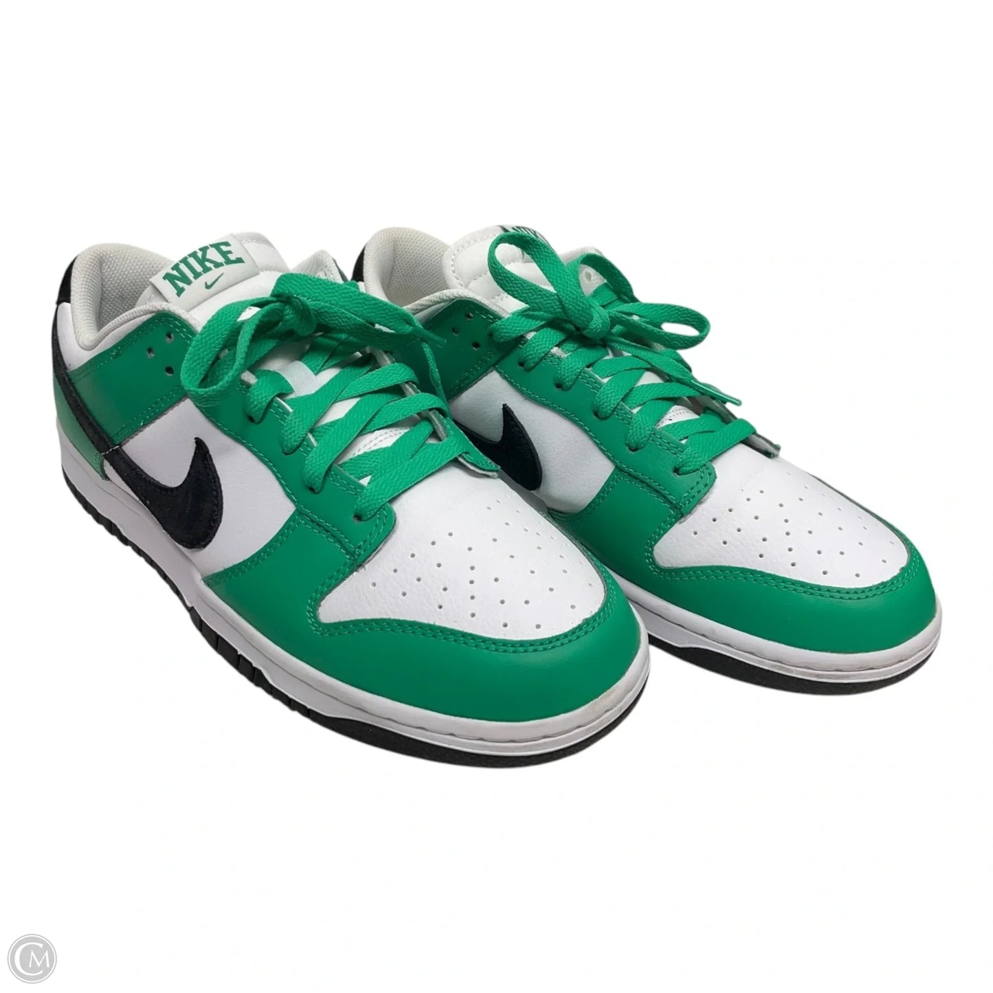 Shoes Sneakers By Nike In Green & White, Size: 10.5