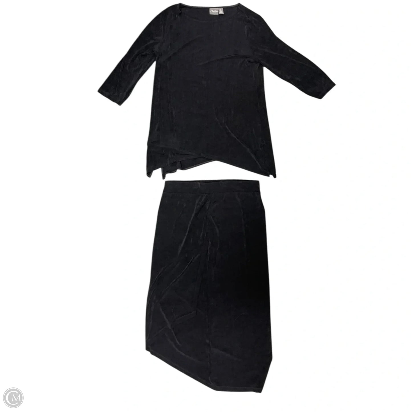 Skirt Set 2pc By Chicos In Black, Size: M