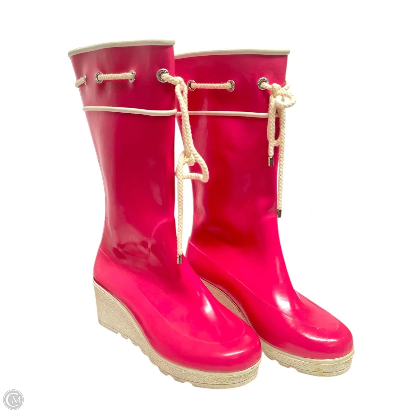 Boots Rain By Sperry In Pink & White, Size: 7