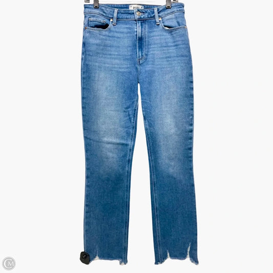 Jeans Straight By Paige In Blue Denim, Size: 10