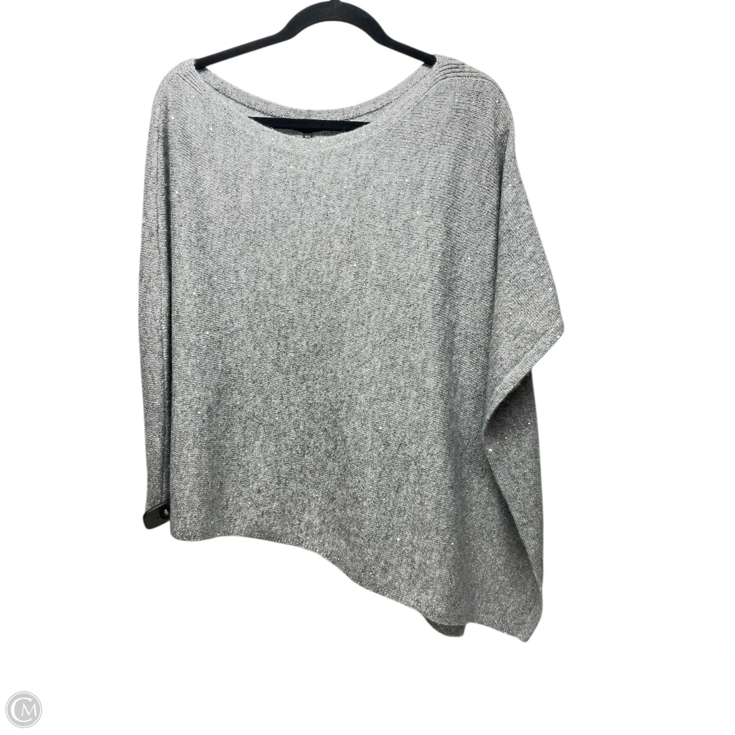 Poncho By Talbots In Silver, Size: M