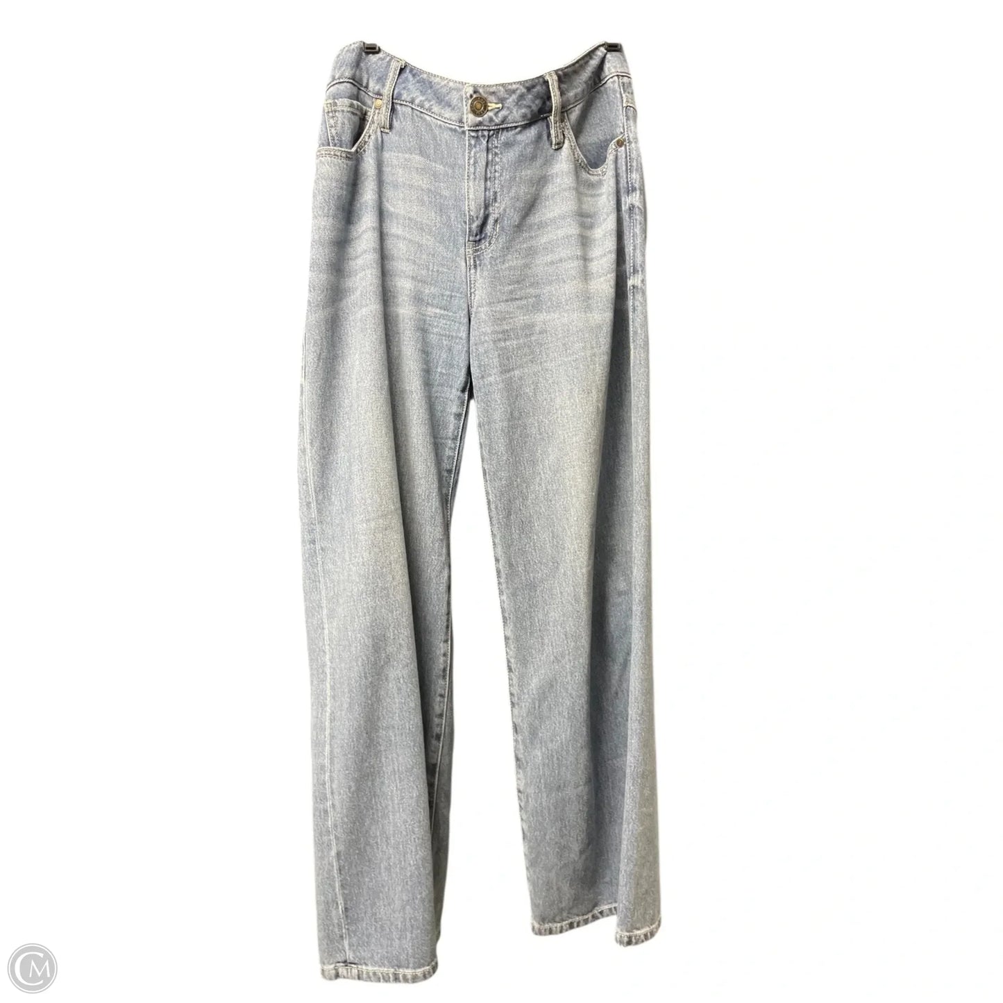 Jeans Wide Leg By Cabi In Blue Denim, Size: 6