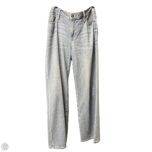 Jeans Wide Leg By Cabi In Blue Denim, Size: 6