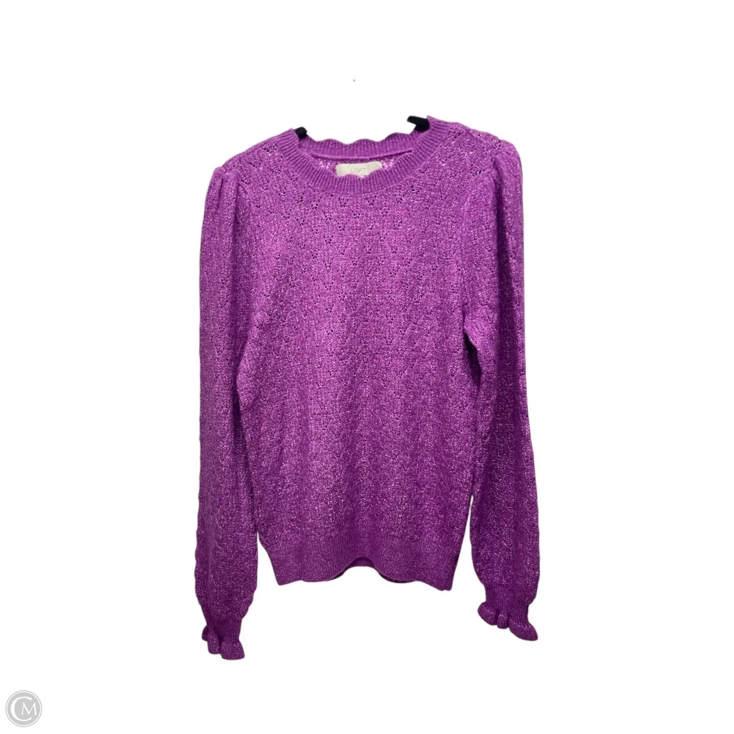 Sweater By Loft In Purple, Size: M