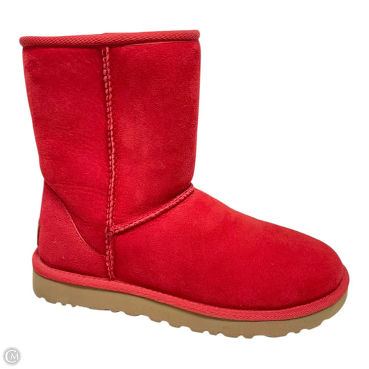 Boots Designer By Ugg In Red, Size: 7