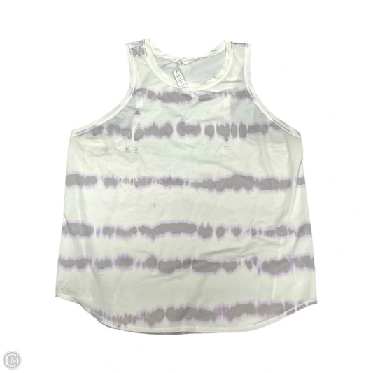 Athletic Tank Top By Lululemon In Tie Dye Print, Size: 14