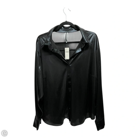 Top Long Sleeve By Anthropologie In Black, Size: Xl