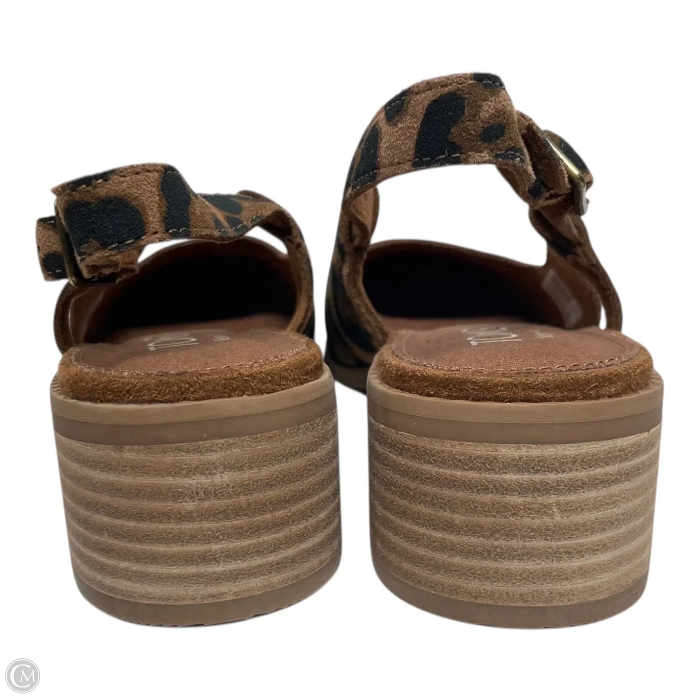 Shoes Heels Block By Toms In Animal Print, Size: 8.5