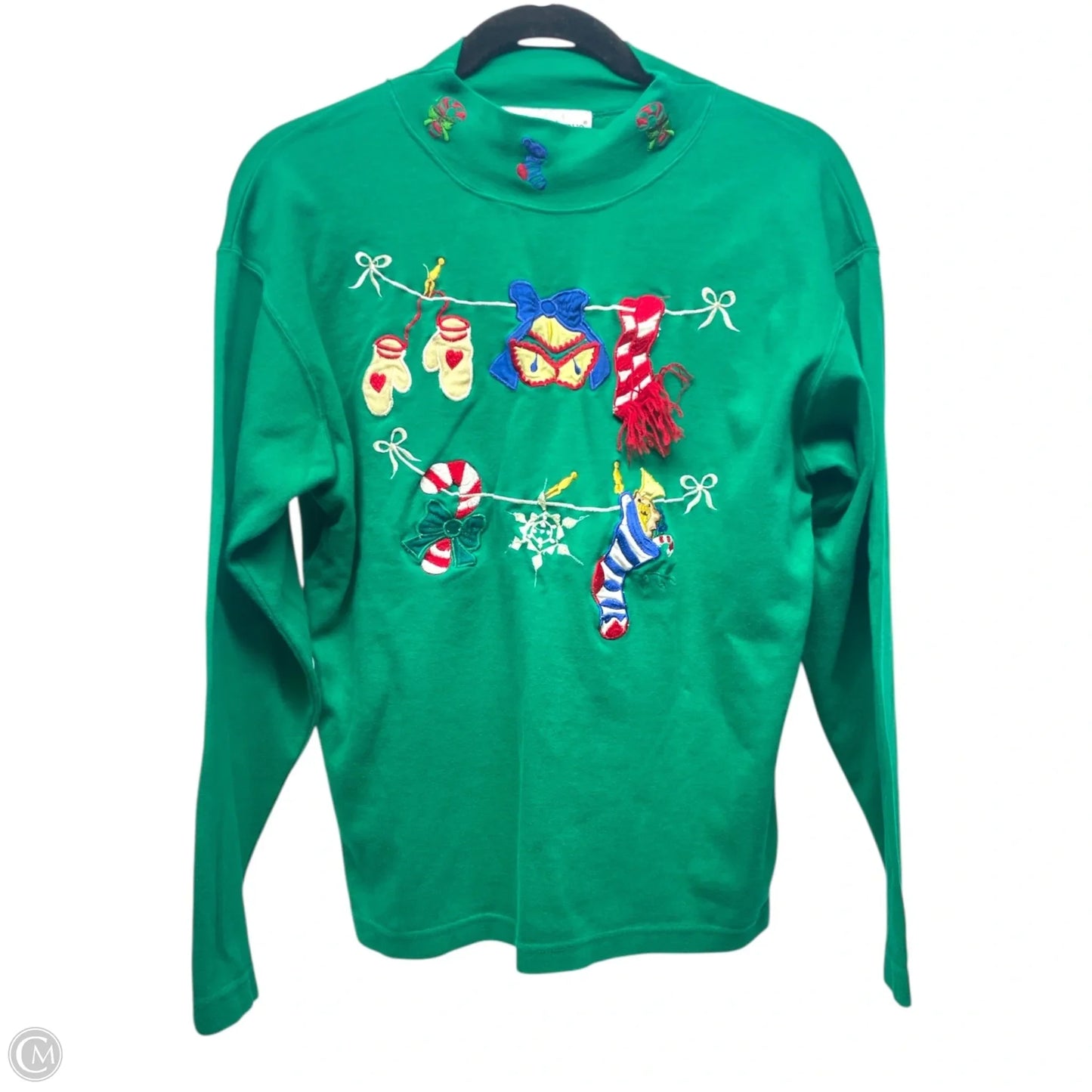 Top Long Sleeve By  eagles eye -  In Green, Size: L