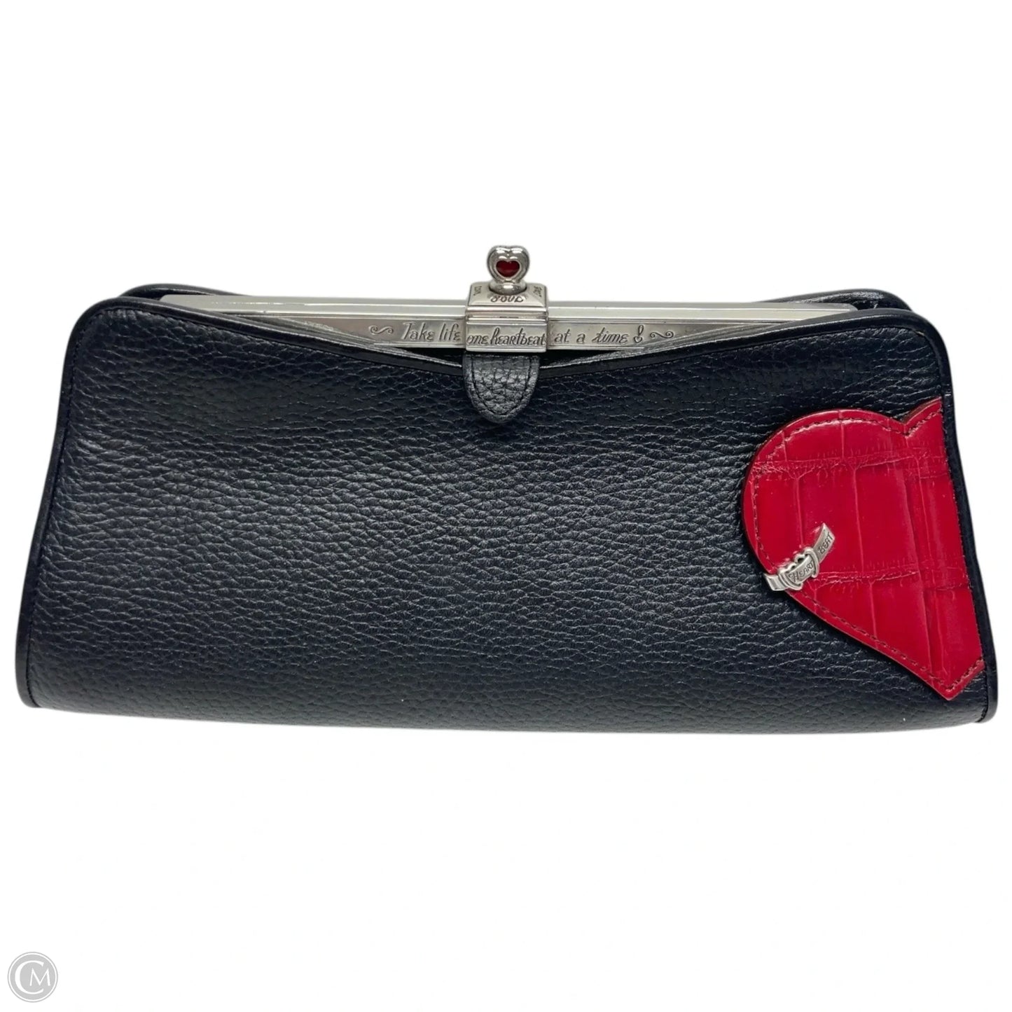 Clutch Leather By Brighton, Size: Medium