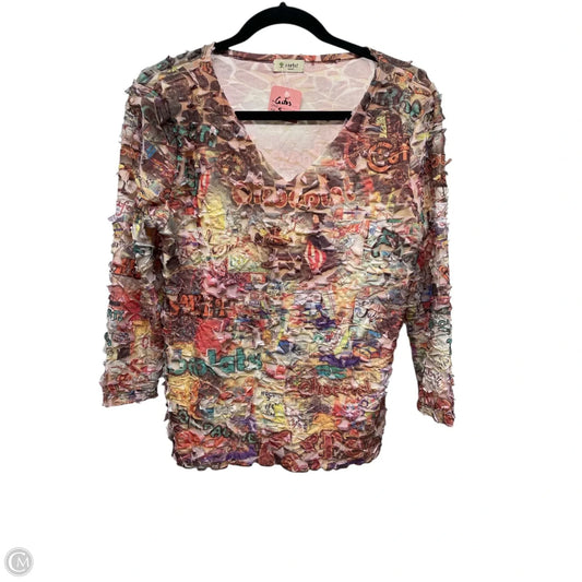 Top Long Sleeve By Clothes Mentor In Multi-colored, Size: S