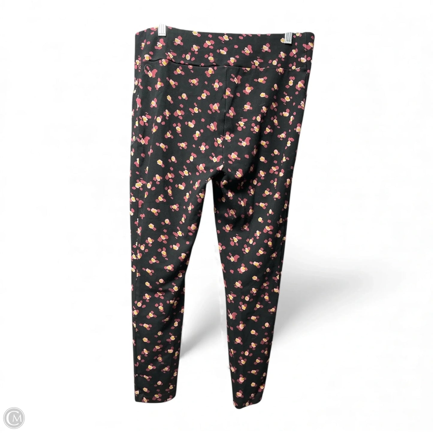Pants Leggings By Cabi In Black & Pink, Size: L