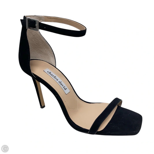 Sandals Heels Stiletto By Charles David In Black, Size: 9