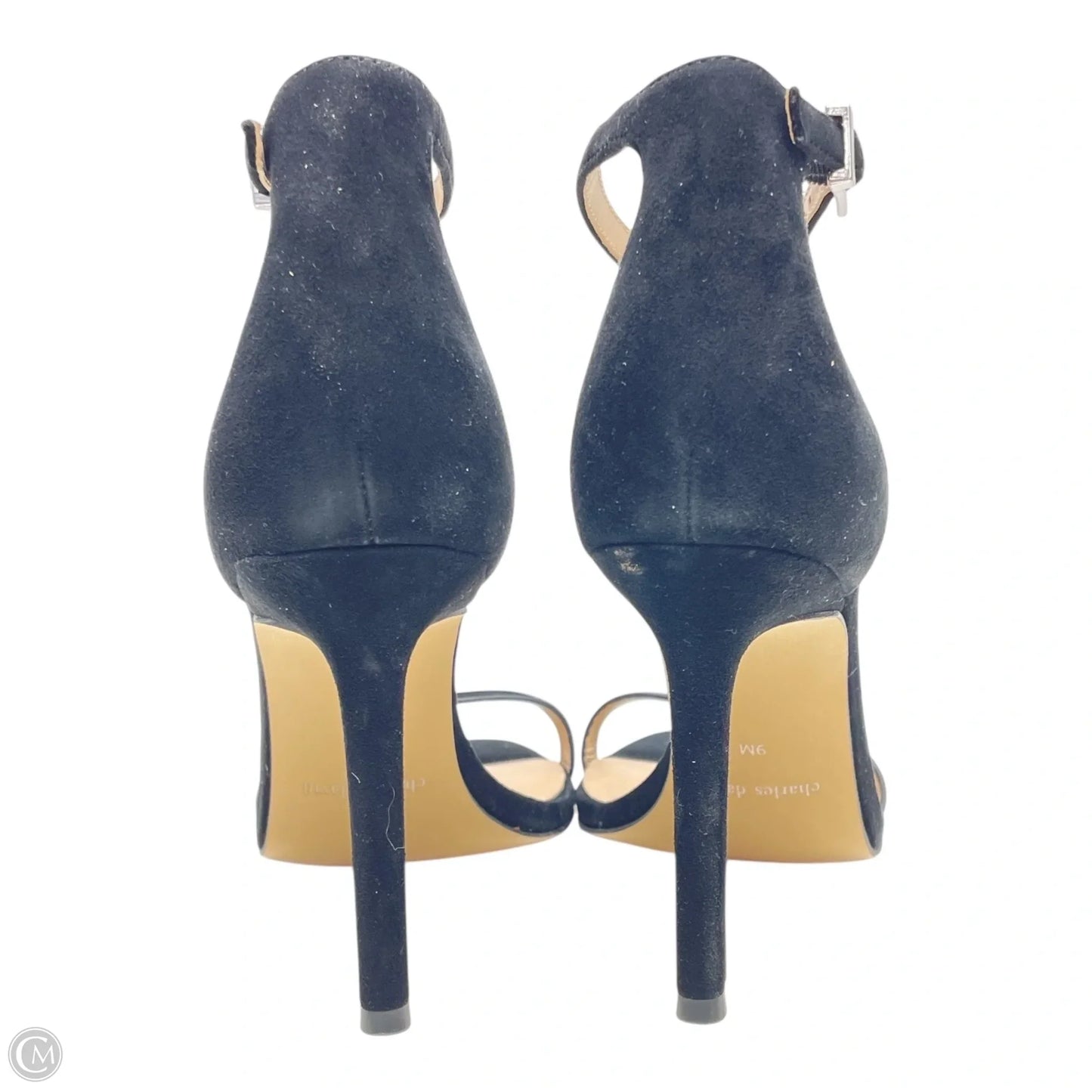 Sandals Heels Stiletto By Charles David In Black, Size: 9