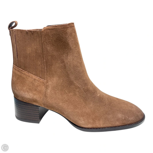 Boots Ankle Heels By Sam Edelman In Brown, Size: 9.5