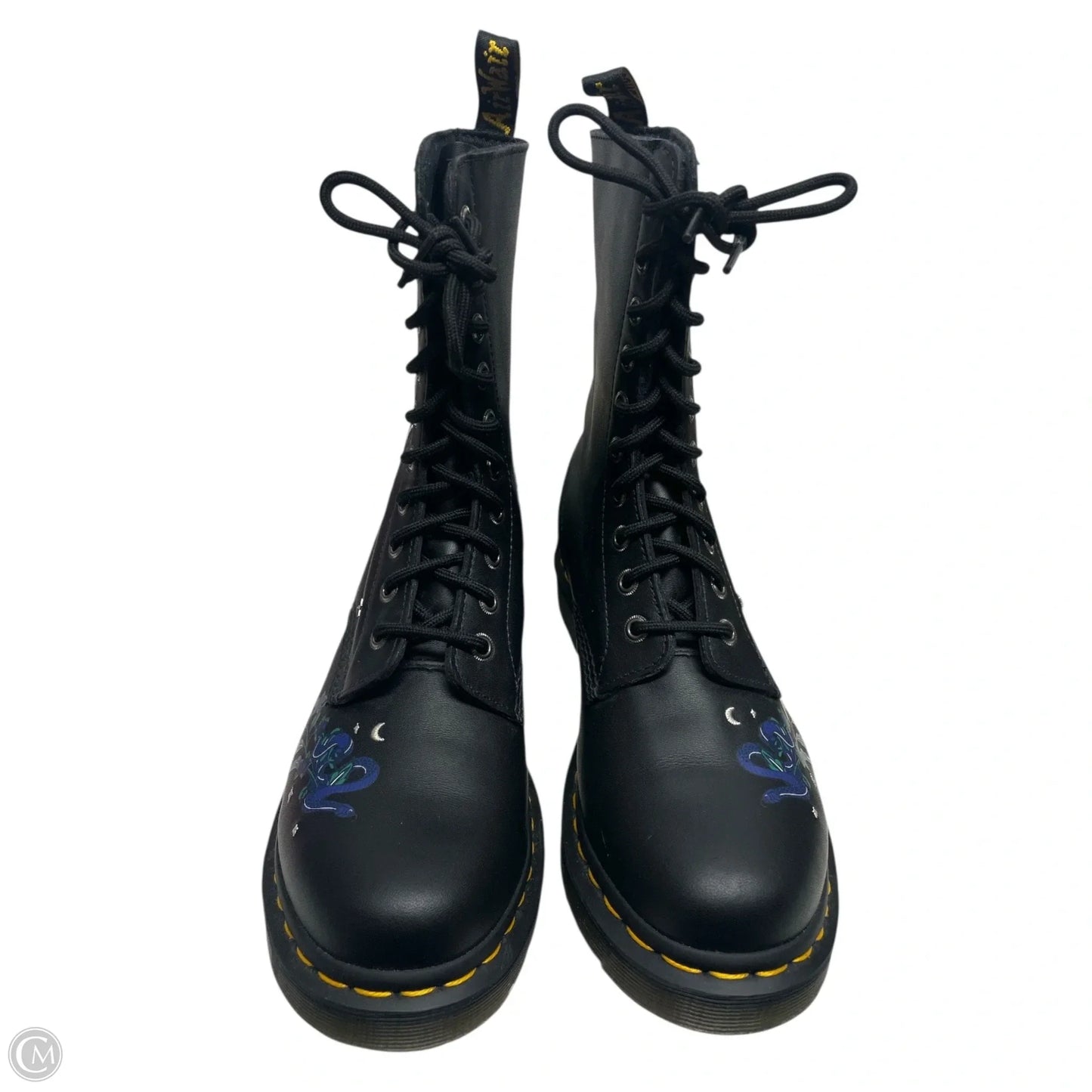 Boots Combat By Dr Martens In Floral Print, Size: 10