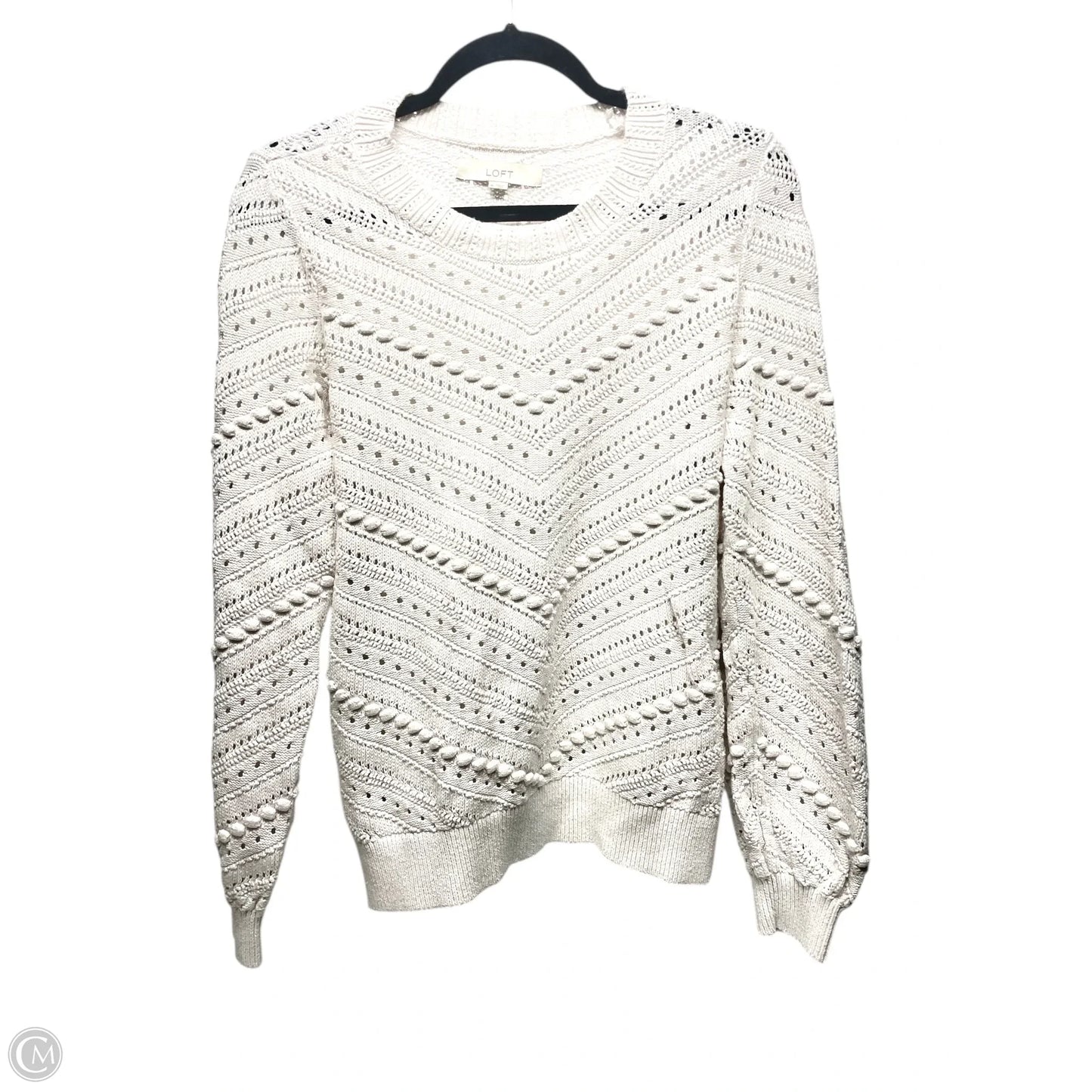 Sweater By Loft In White, Size: M
