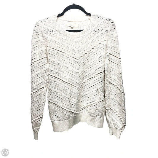 Sweater By Loft In White, Size: M
