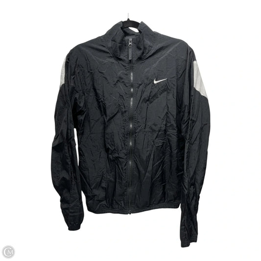 Athletic Jacket By Nike Apparel In Black & White, Size: S