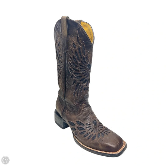 Boots Western By cavenders -  In Black & Brown, Size: 8.5