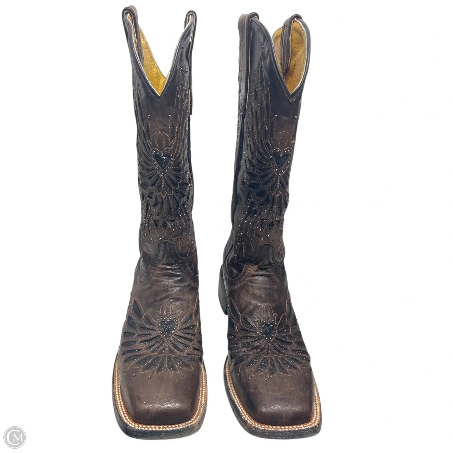 Boots Western By cavenders -  In Black & Brown, Size: 8.5